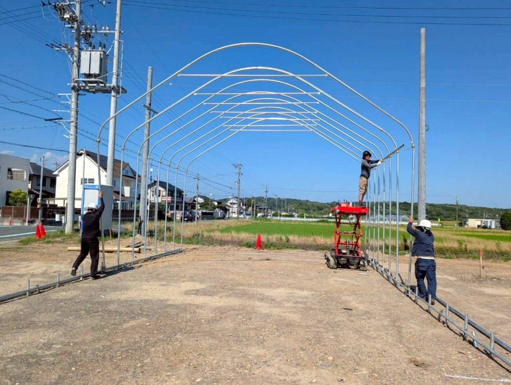大型ビニールパイプハウス