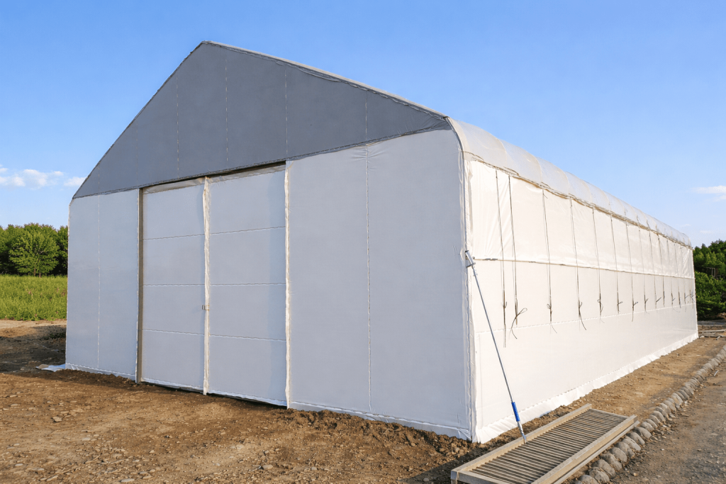 耐雪強度に優れた農業用ハウス